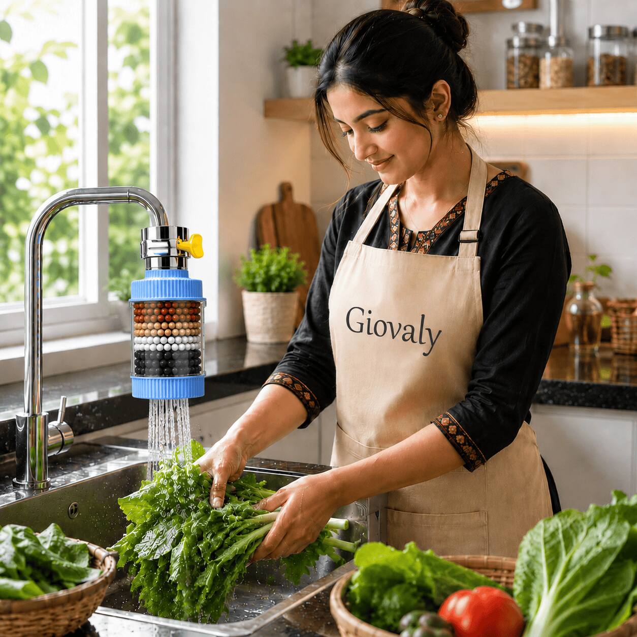 💧 360° Rotating 6-Layer Faucet Water Filter(৬ স্তরের পানির ফিল্টার)